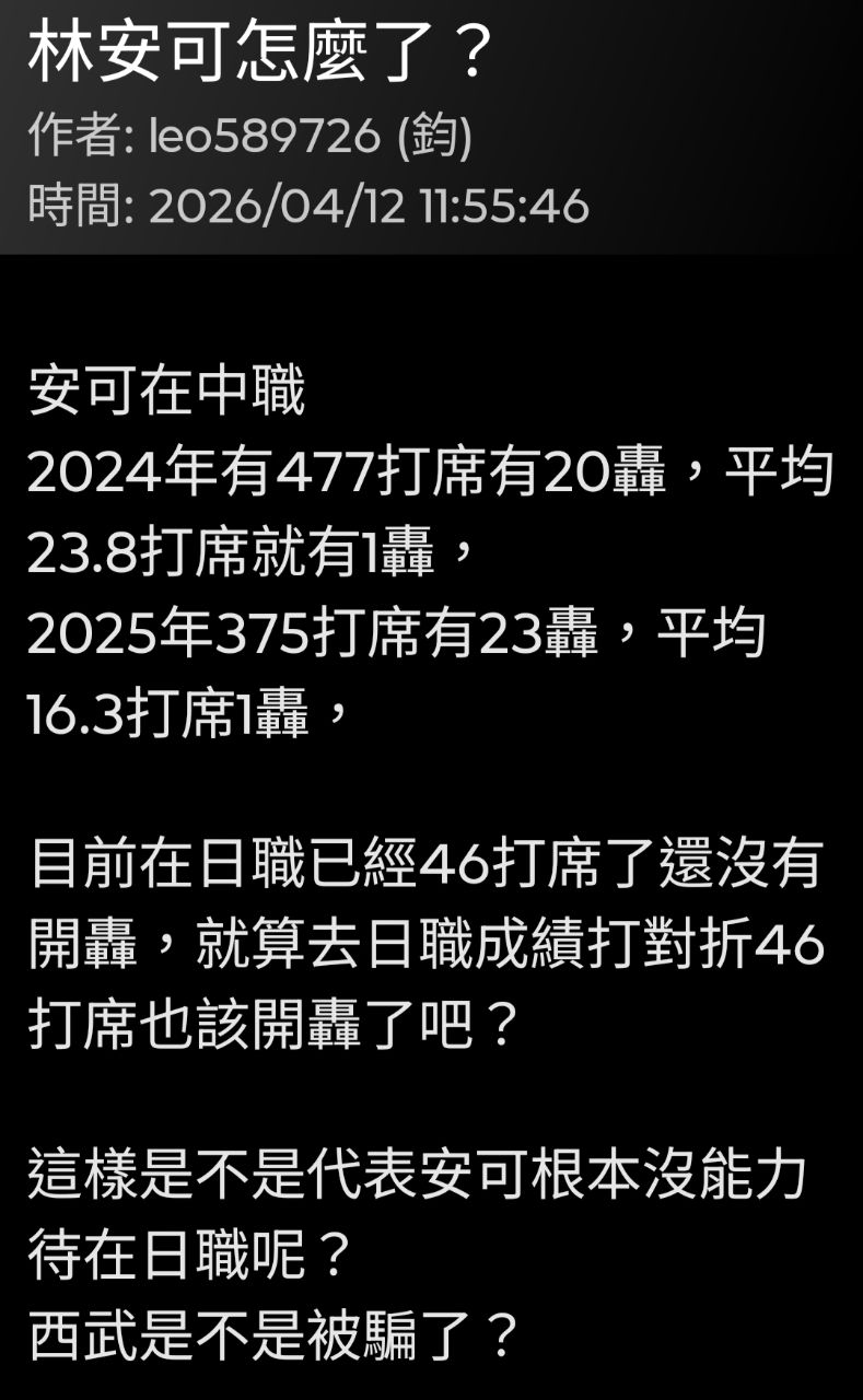 [分享]今日林安可 (再見全壘打） - 棒球 - PTT.BEST 批踢踢爆文 3