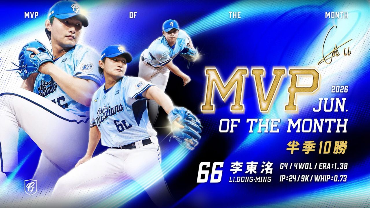 [分享] 6月投手MVP-李東洺 - 棒球 - PTT.BEST 批踢踢爆文