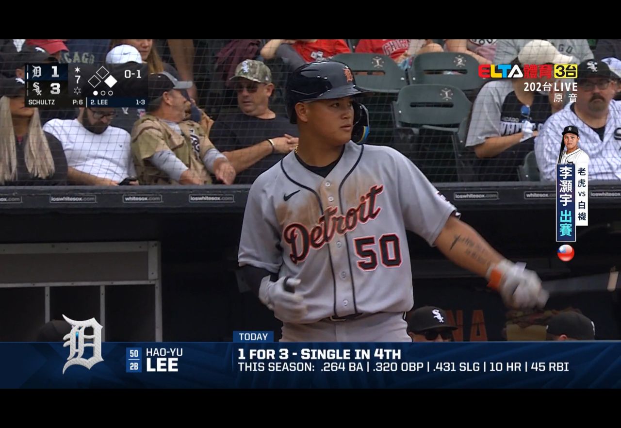[LIVE] MLB 老虎 vs 白襪 李灝宇先發2棒 2B - 棒球 - PTT.BEST 批踢踢爆文