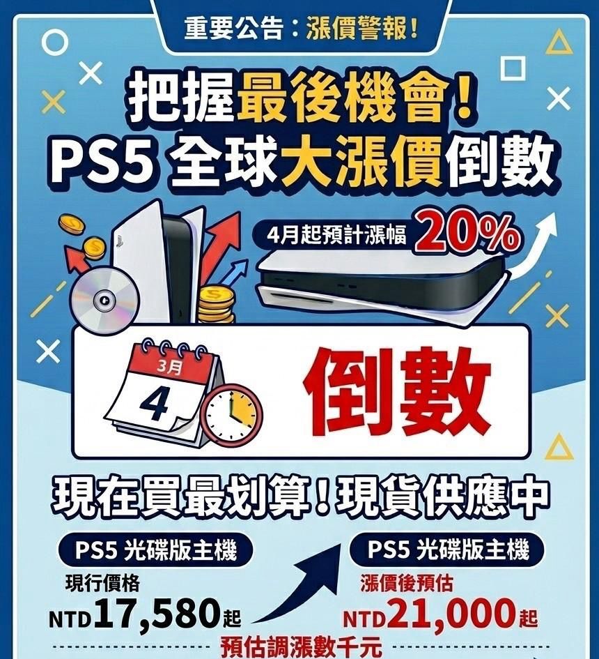 [乳摸] PS5 光碟版 台灣預估的漲價金額 - 希洽 - PTT.BEST 批踢踢爆文