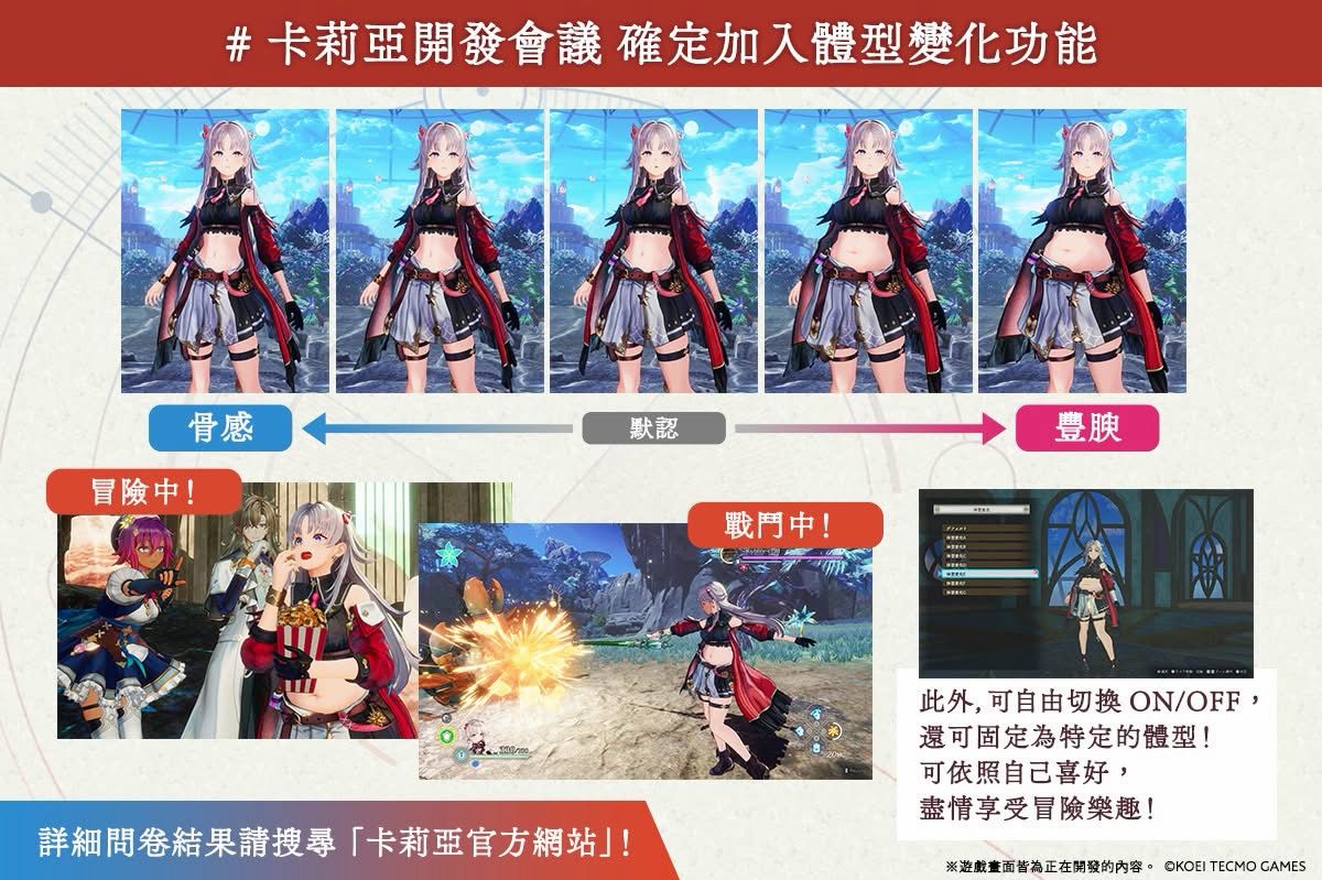 [情報] 卡莉亞的鍊金工房 》體型變化確定實裝 - 希洽 - PTT.BEST 批踢踢爆文