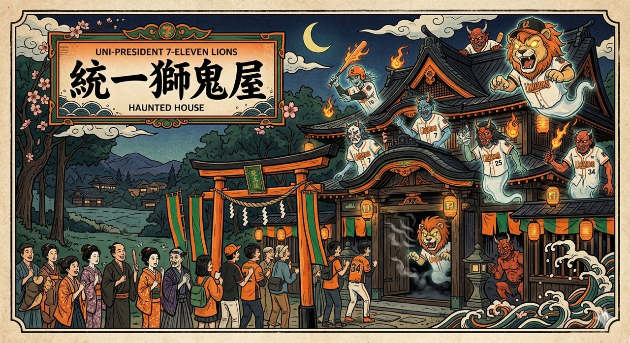 [討論] 統一的外野鬼屋是怎麼出現的 - 棒球 - PTT.BEST 批踢踢爆文