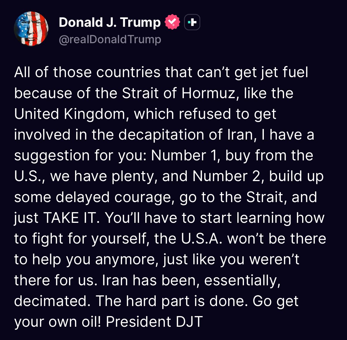 [爆卦] 川普：去拿屬於你們自己的石油吧！ - 八卦 - PTT.BEST 批踢踢爆文