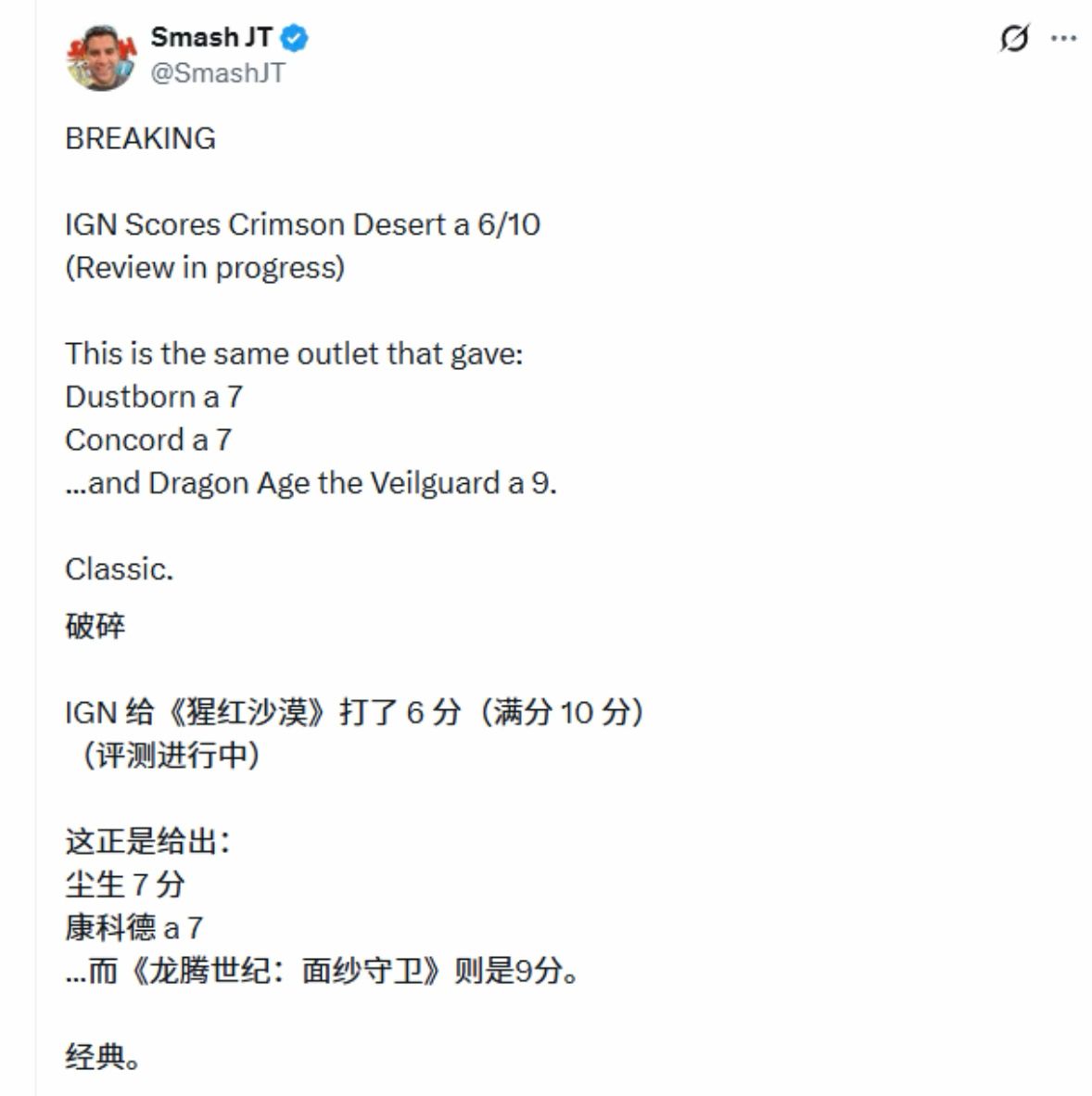 [閒聊] 赤血沙漠 IGN:6分 部分玩家痛批DEI作祟 - 希洽 - PTT.BEST 批踢踢爆文 3