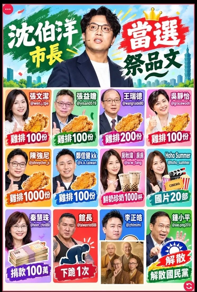 [政治] 沈伯洋當選祭品文 - 4X - PTT.BEST 批踢踢爆文