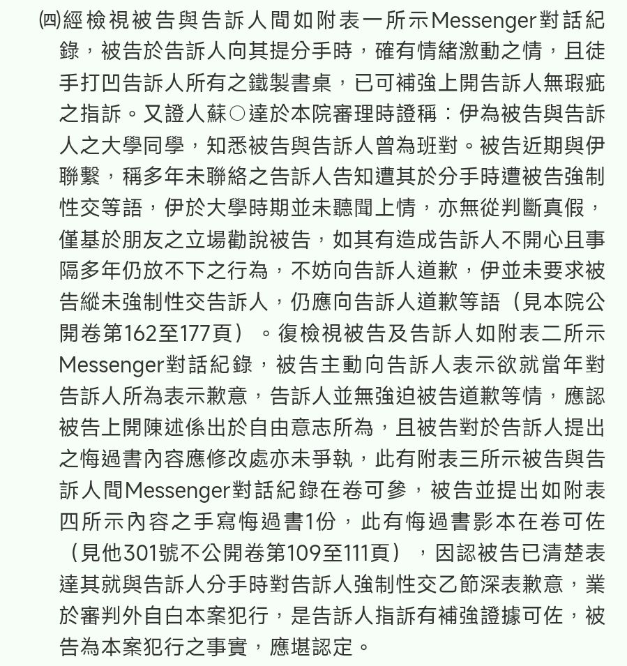 [新聞] 分手性侵 15年後寫悔過書成鐵證 判4年2月 - 八卦 - PTT.BEST 批踢踢爆文