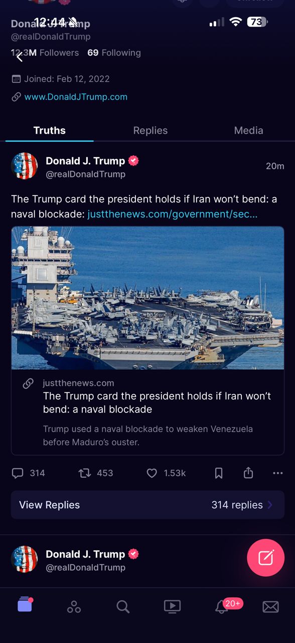 [新聞] 川普：如果伊朗不讓步，王牌是海上封鎖 - 股票 - PTT.BEST 批踢踢爆文