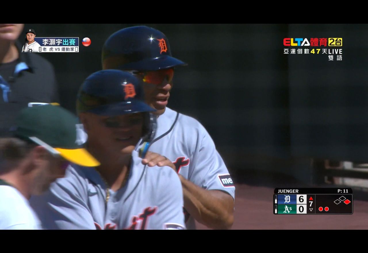 [LIVE] MLB 老虎 vs 運動家 李灝宇先發６棒 3B - 棒球 - PTT.BEST 批踢踢爆文 3