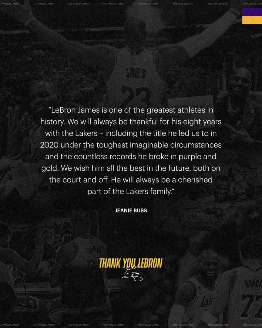 [花邊] 湖人官方發文感謝LeBron - 美國職籃 - PTT.BEST 批踢踢爆文