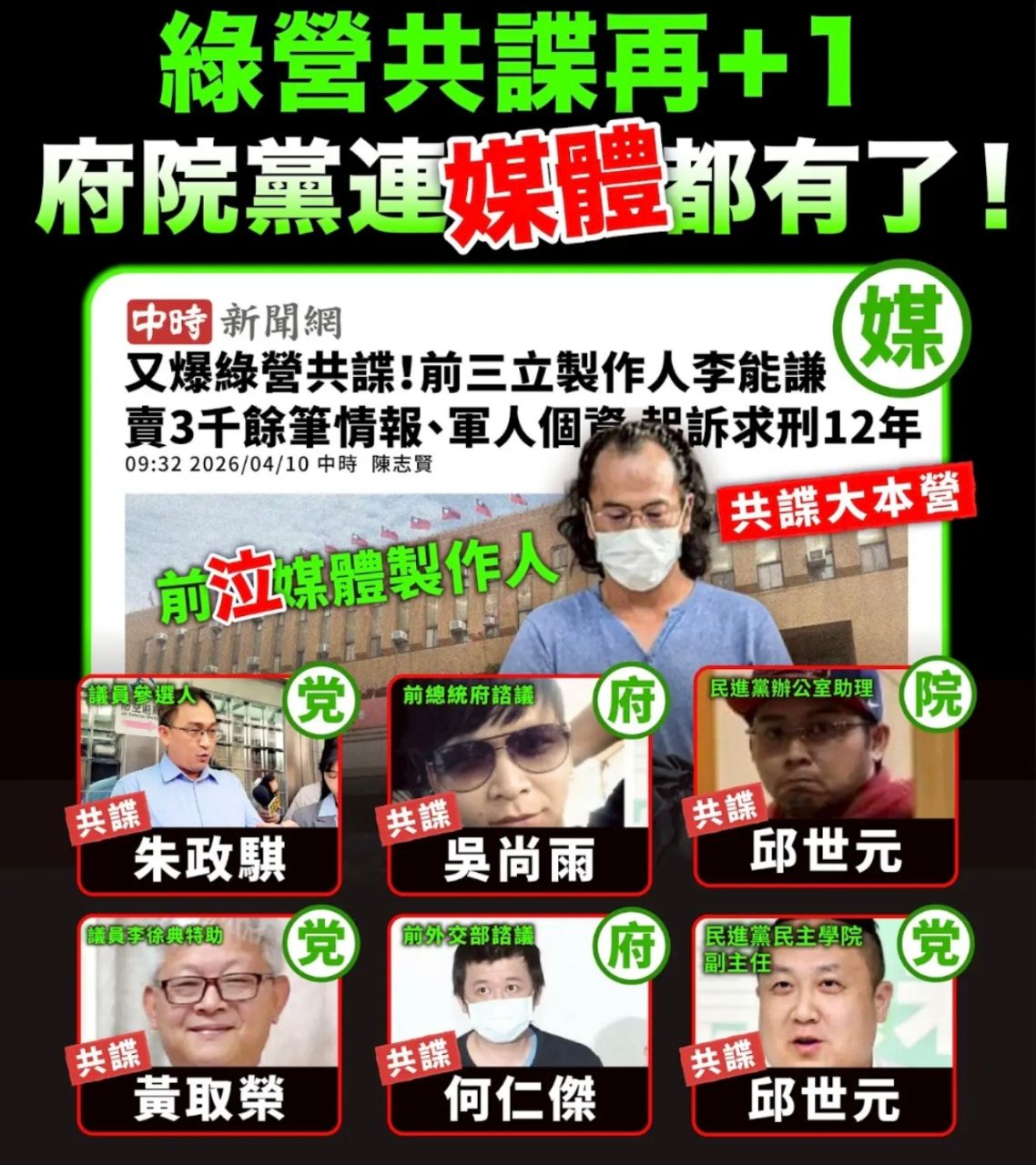 [新聞] 民進黨共諜二審刑度全變輕！賴清德前諮議 - 八卦 - PTT.BEST 批踢踢爆文 3
