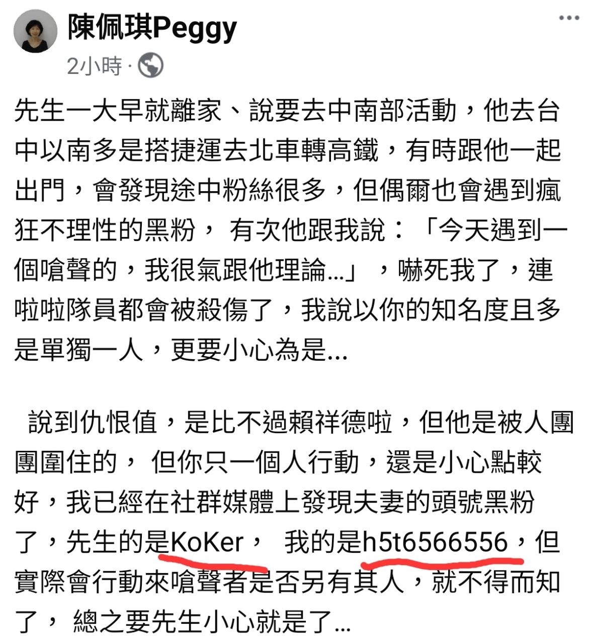 [討論] 陳佩琪點名:我網路上黑粉是h5t6566556 - 政黑 - PTT.BEST 批踢踢爆文