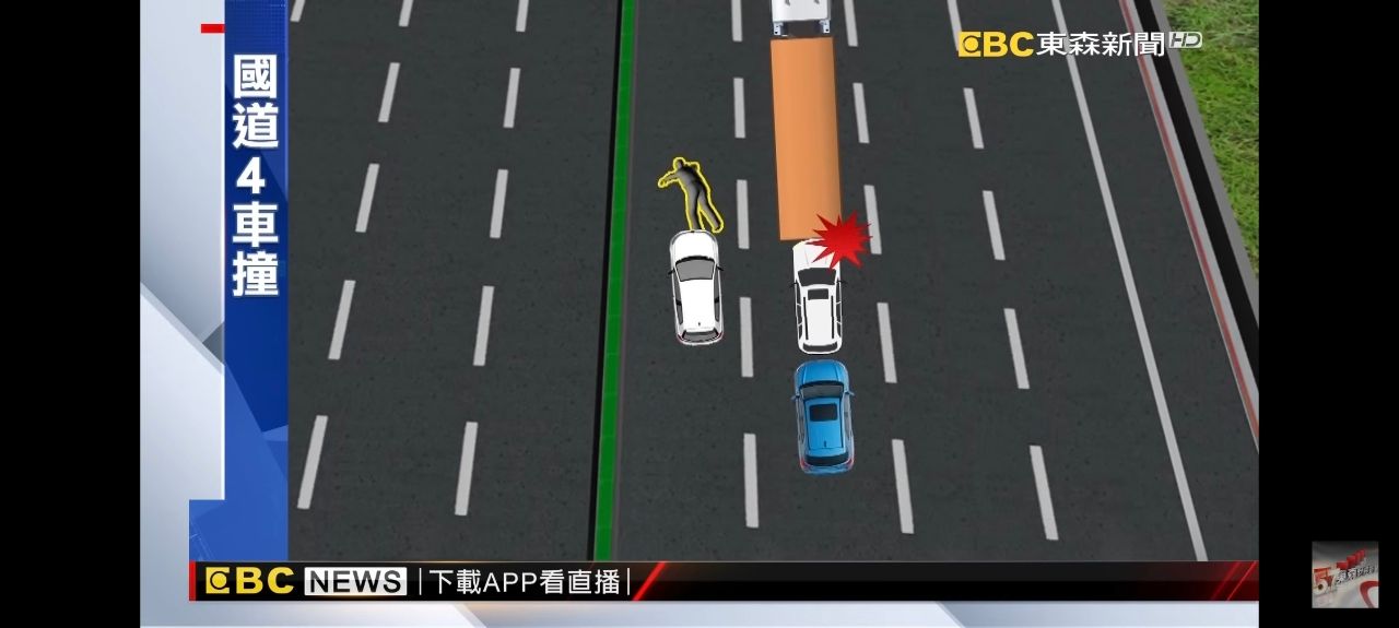 [新聞] 國1死亡夾擊！男下車遭後車追撞慘死　 - 汽車 - PTT.BEST 批踢踢爆文 3