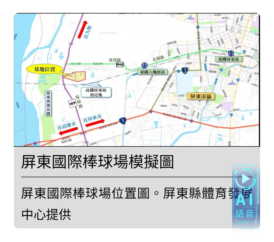 [新聞] 屏東新地標「國際棒球場」2027年完工！串連高鐵屏東站、台鐵 - 棒球 - PTT.BEST 批踢踢爆文