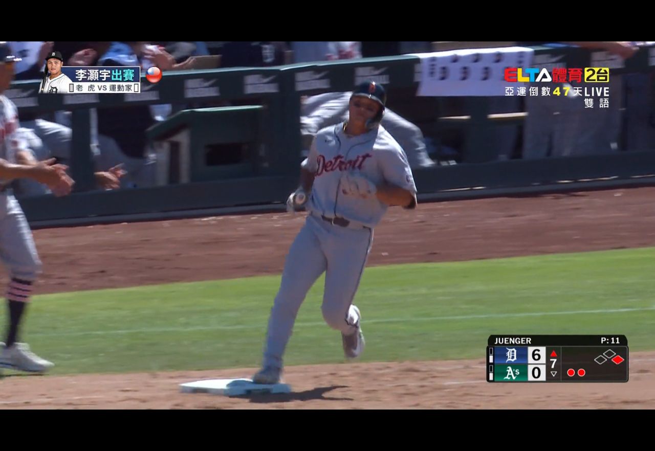 [LIVE] MLB 老虎 vs 運動家 李灝宇先發６棒 3B - 棒球 - PTT.BEST 批踢踢爆文 2