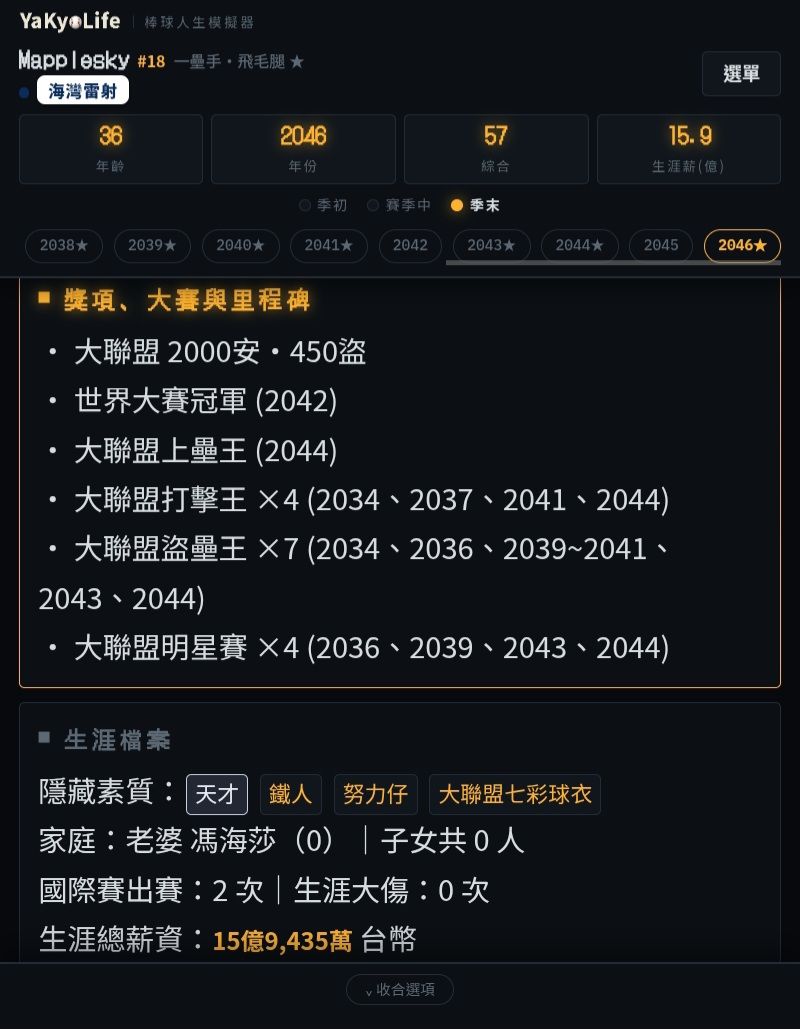 Re: [分享] 棒球人生模擬器 - 棒球 - PTT.BEST 批踢踢爆文
