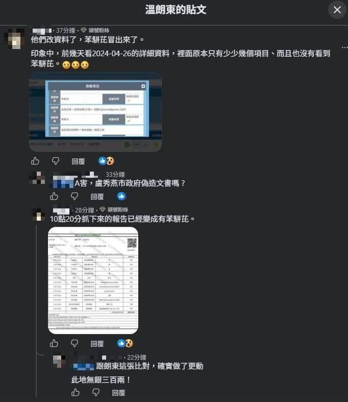 [新聞] 毒油破口？溫朗東爆台中隱匿「未驗苯駢 - 政黑 - PTT.BEST 批踢踢爆文 2