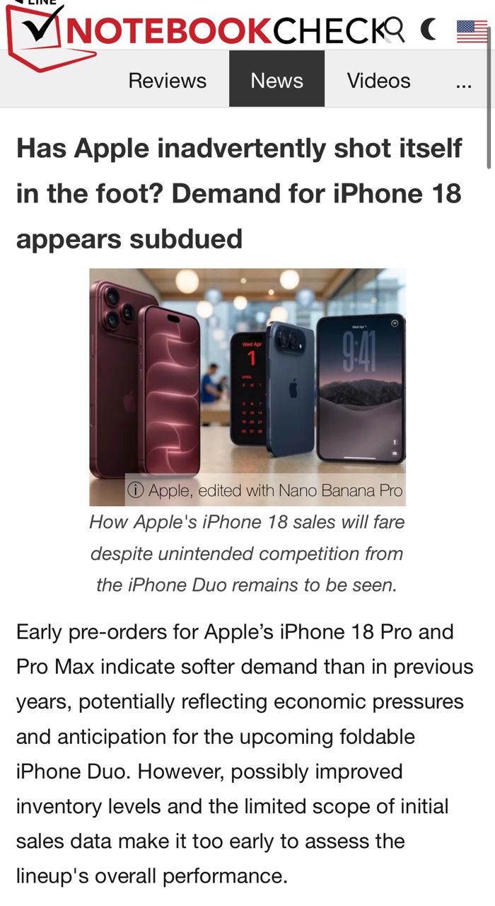 [討論] 國外媒體表示18pro /max預售熱度不高 -  - PTT.BEST 批踢踢爆文 2
