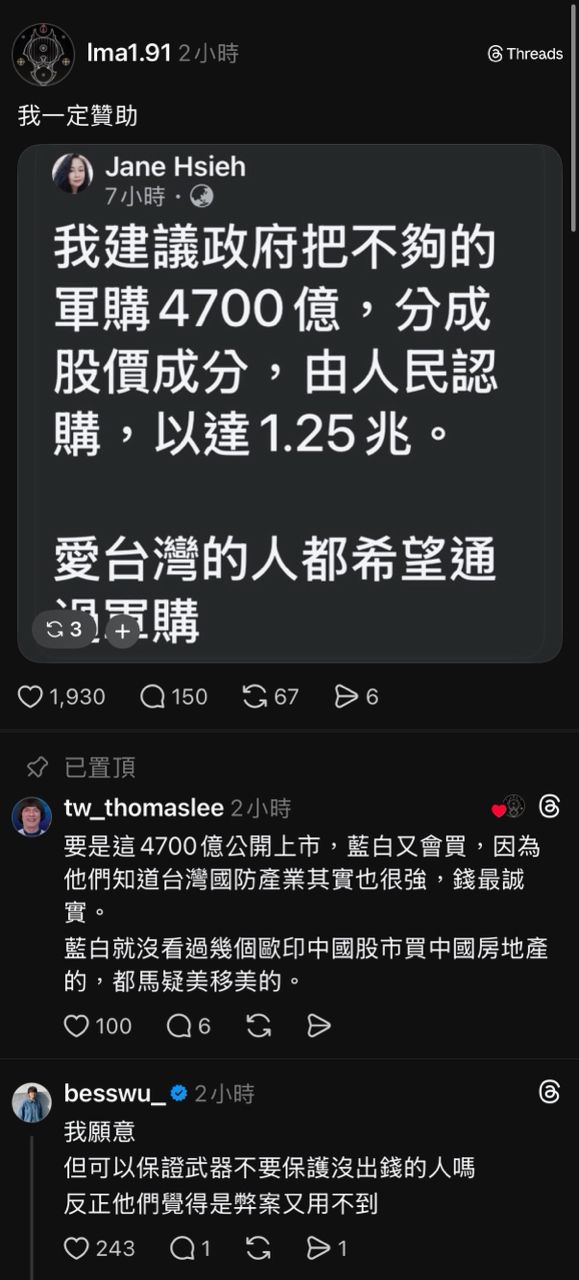 [問卦] 台派發起捐款補足1.25兆軍購 - 八卦 - PTT.BEST 批踢踢爆文