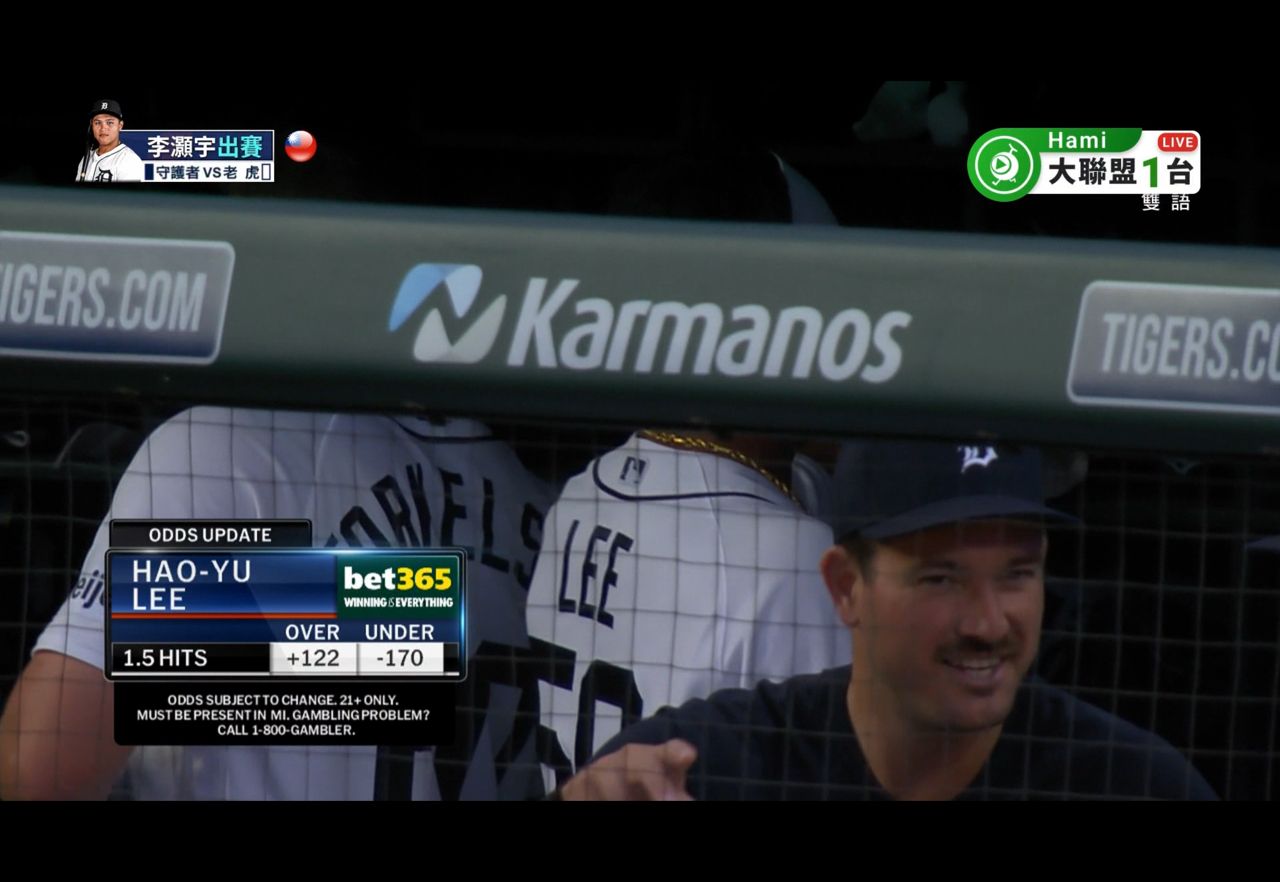 [LIVE] MLB 守護者 vs 老虎 李灝宇先發４棒 2B - 棒球 - PTT.BEST 批踢踢爆文 2