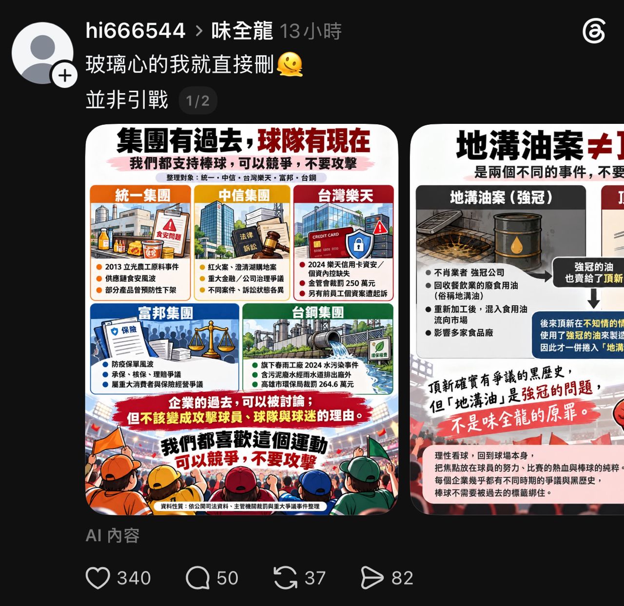 [脆文] 集團有過去 球隊有現在！！！ - 4X - PTT.BEST 批踢踢爆文